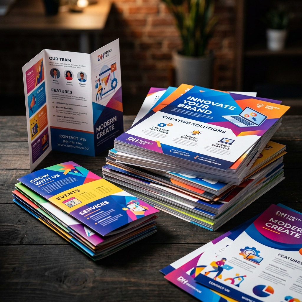Flyers and brochures printing